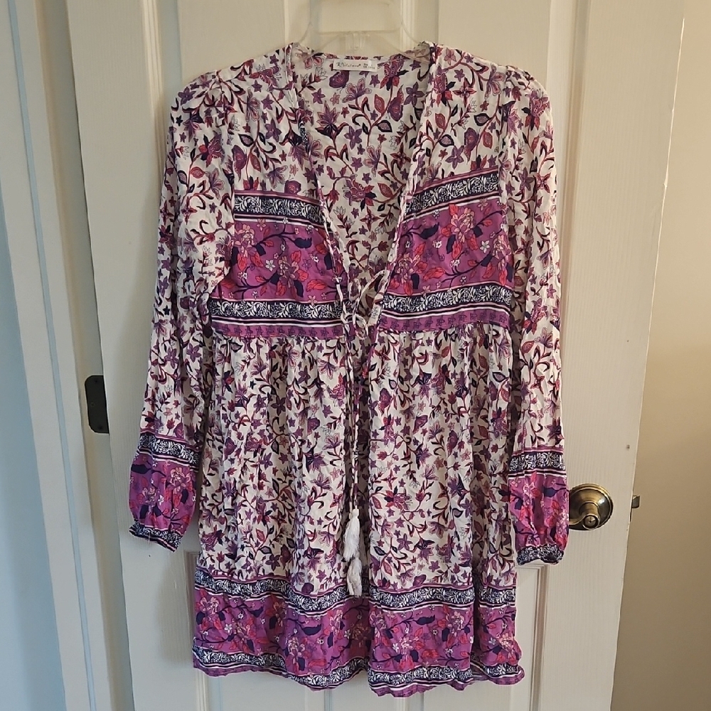 Floral Bohemian Tunic Dress